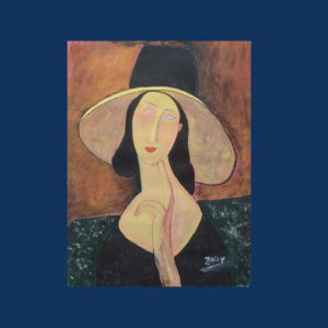 20-DAISY- "Modigliani"- Pastel- 44x57 cm-encadré - ID: DAI-173-2024 - Prix: 80€